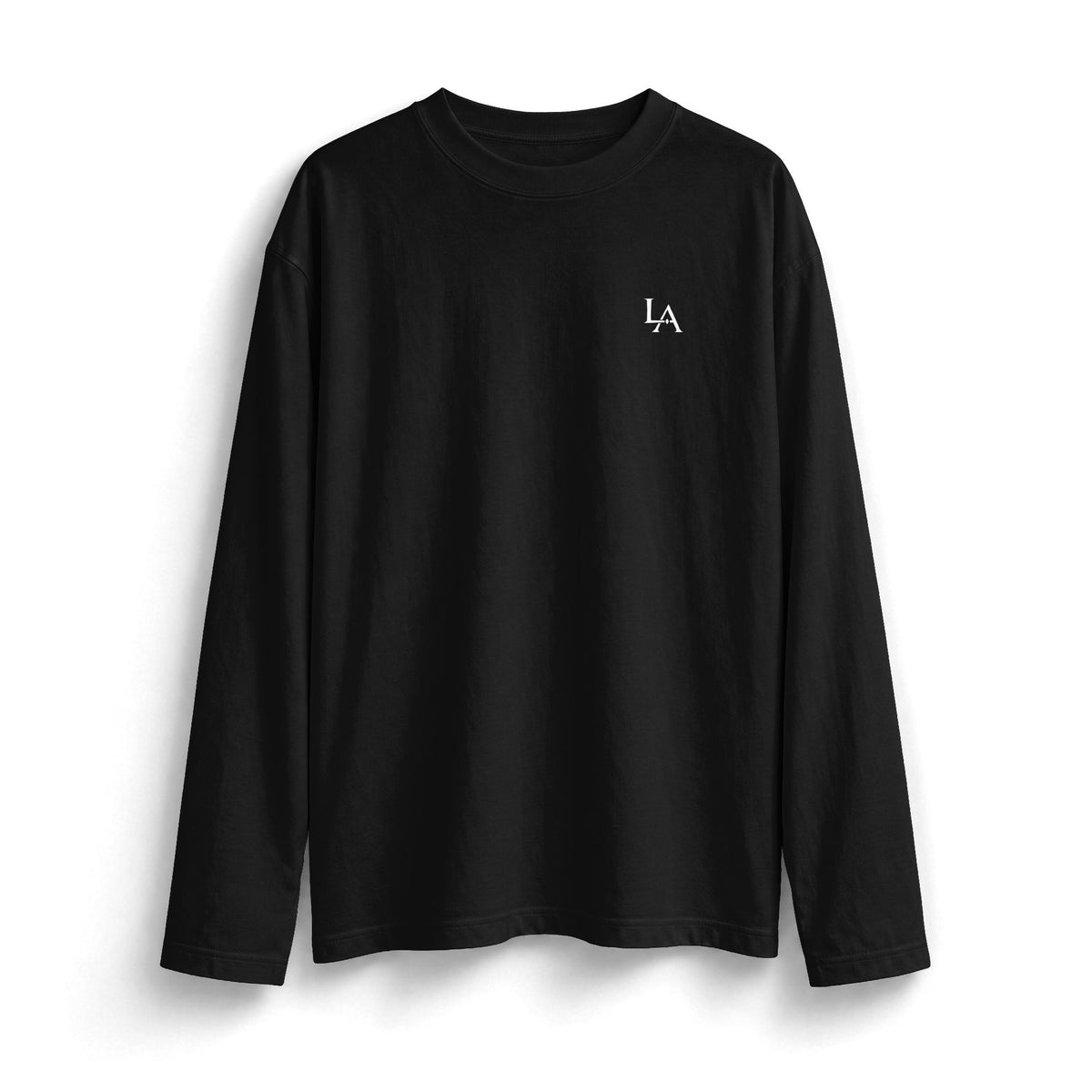 LANE & ASTON NOCTURNE CREST LS — Heavyweight Long Sleeve T-Shirt