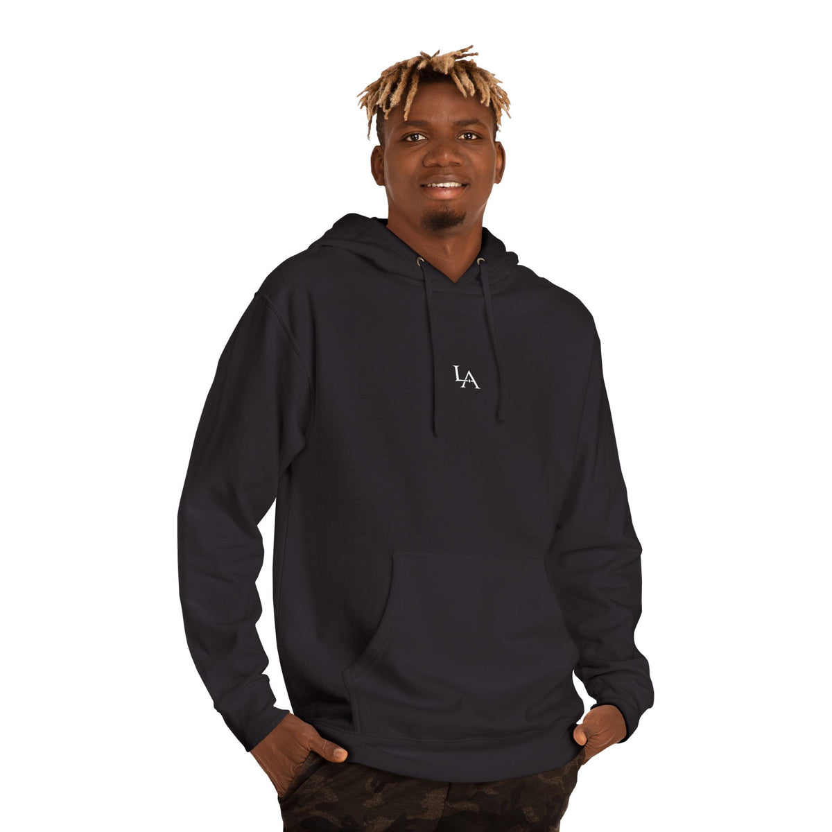 Nocturne Crest Hoodie by LANE & ASTON, alternate angle