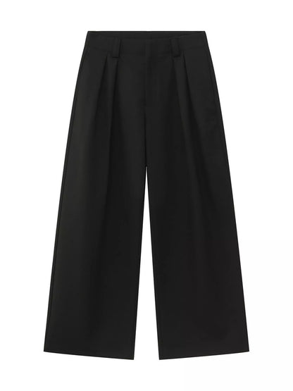 The Mercer Pleated Trouser by Lane & Aston, close-up