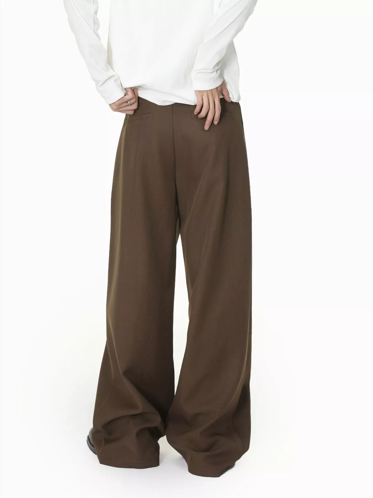 The Mercer Pleated Trouser by Lane & Aston, view 8