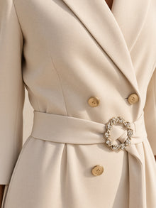 The Vivienne Blazer Dress by Lane & Aston, detail view