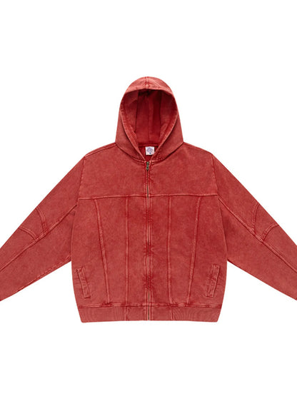 The Calder Zip Hoodie by Lane & Aston, side view