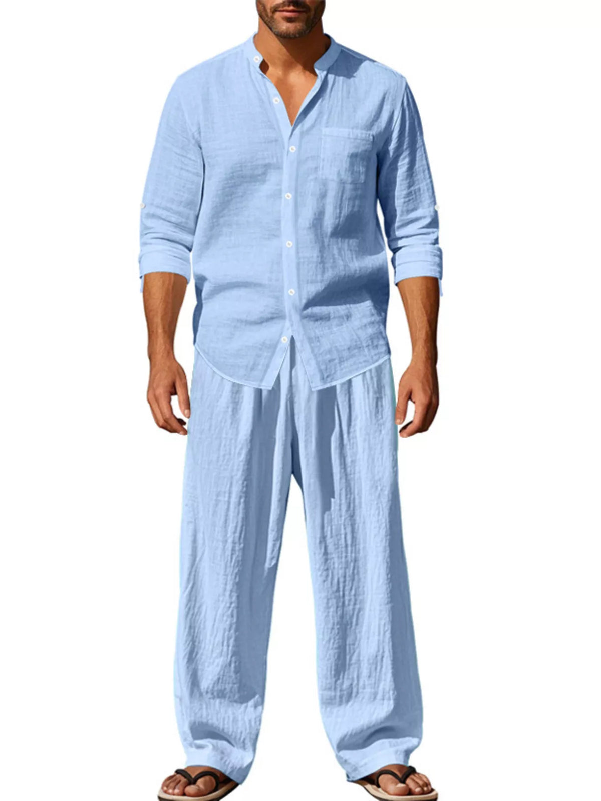 The Mercer Two-Piece Set by Lane & Aston, styling view