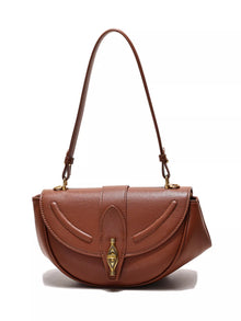 The Verona Saddle Bag by Lane & Aston, side view