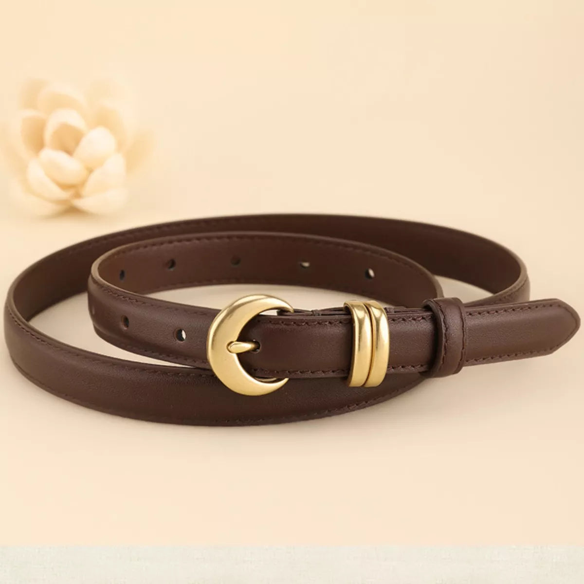 The Alden Buckle Belt by Lane & Aston, detail view