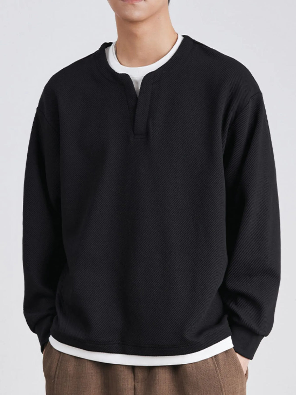 The Arden Sweatshirt by Lane & Aston, close-up