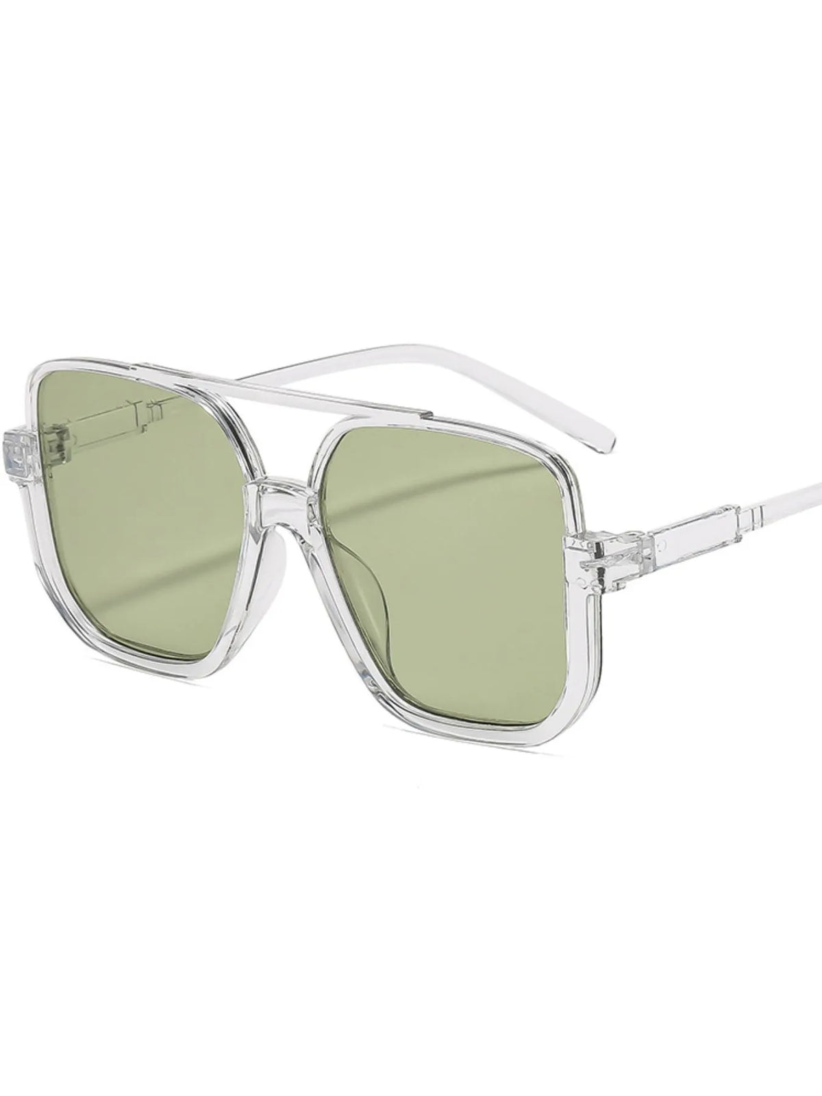 The Nova Oversized Square Sunglasses by Lane & Aston, frame detail