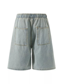 The Mercer Denim Short by Lane & Aston, close-up