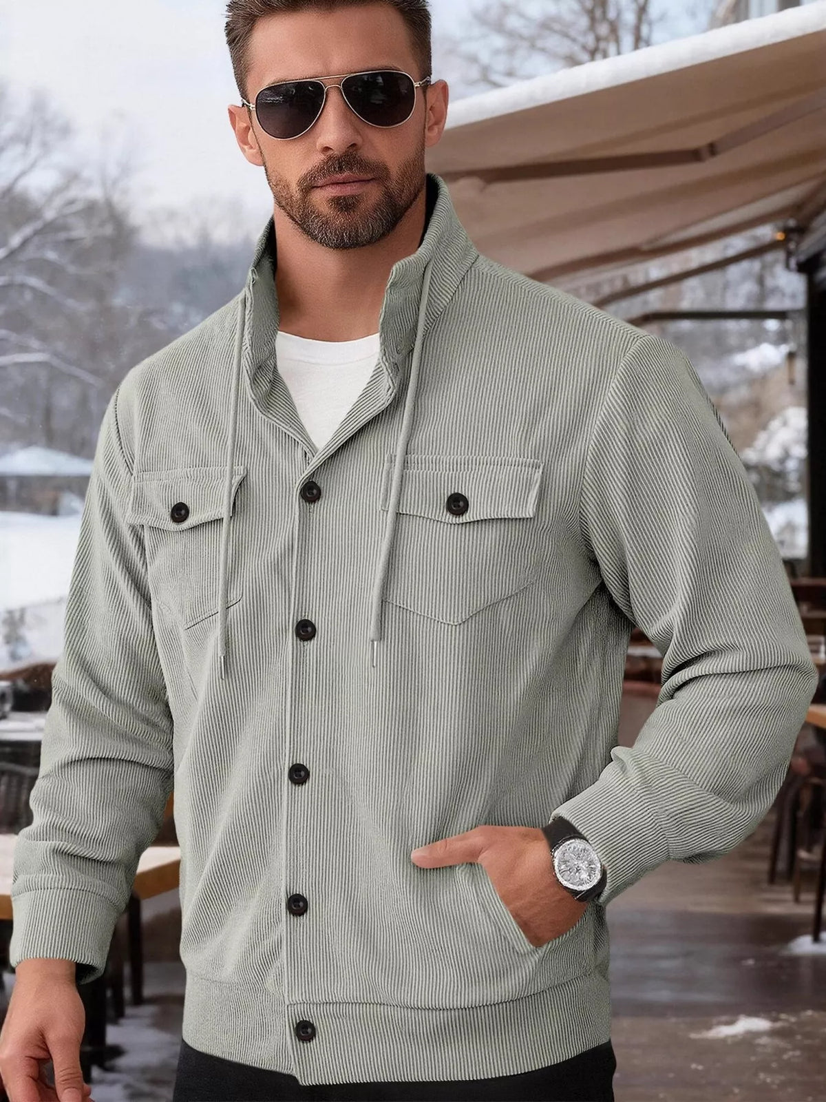 The Rowan Corduroy Jacket by Lane & Aston, view 8