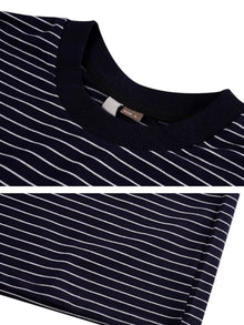 The Ellis Striped Long-Sleeve by Lane & Aston, close-up