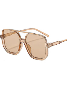 The Nova Oversized Square Sunglasses by Lane & Aston, close-up