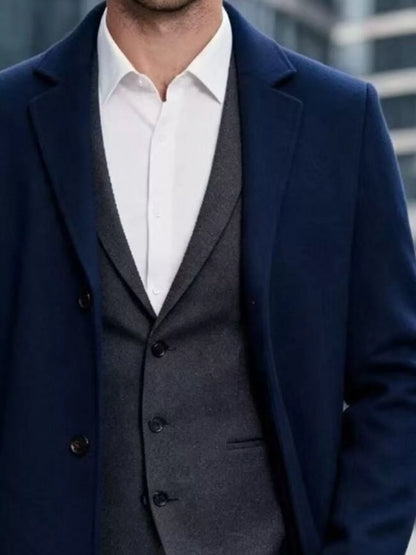 The Sterling Overcoat by Lane & Aston, close-up detail