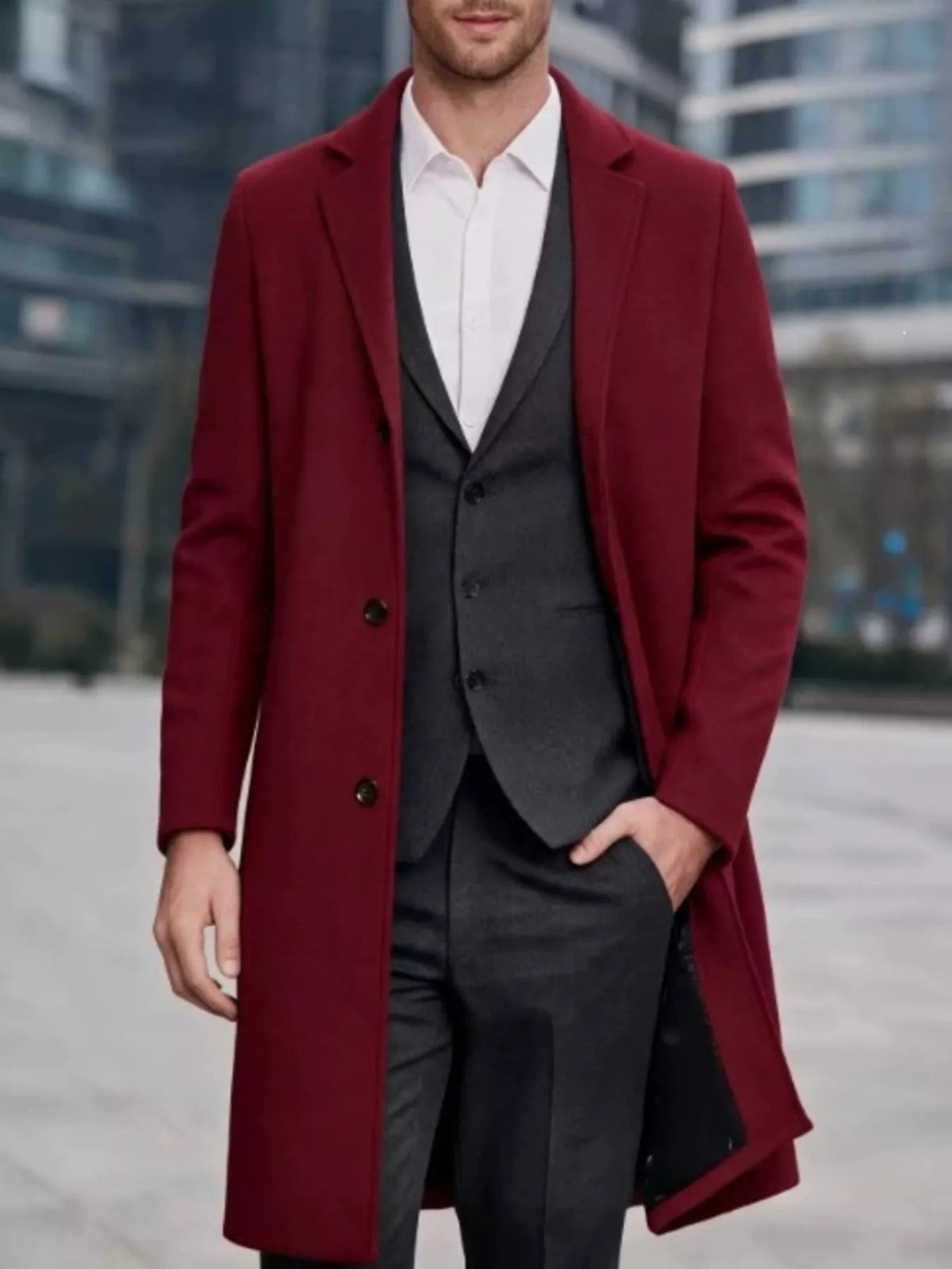 The Sterling Overcoat by Lane & Aston, fabric detail