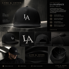 LANE & ASTON CITY STANDARD CAP — Embroidered Flat Bill Snapback