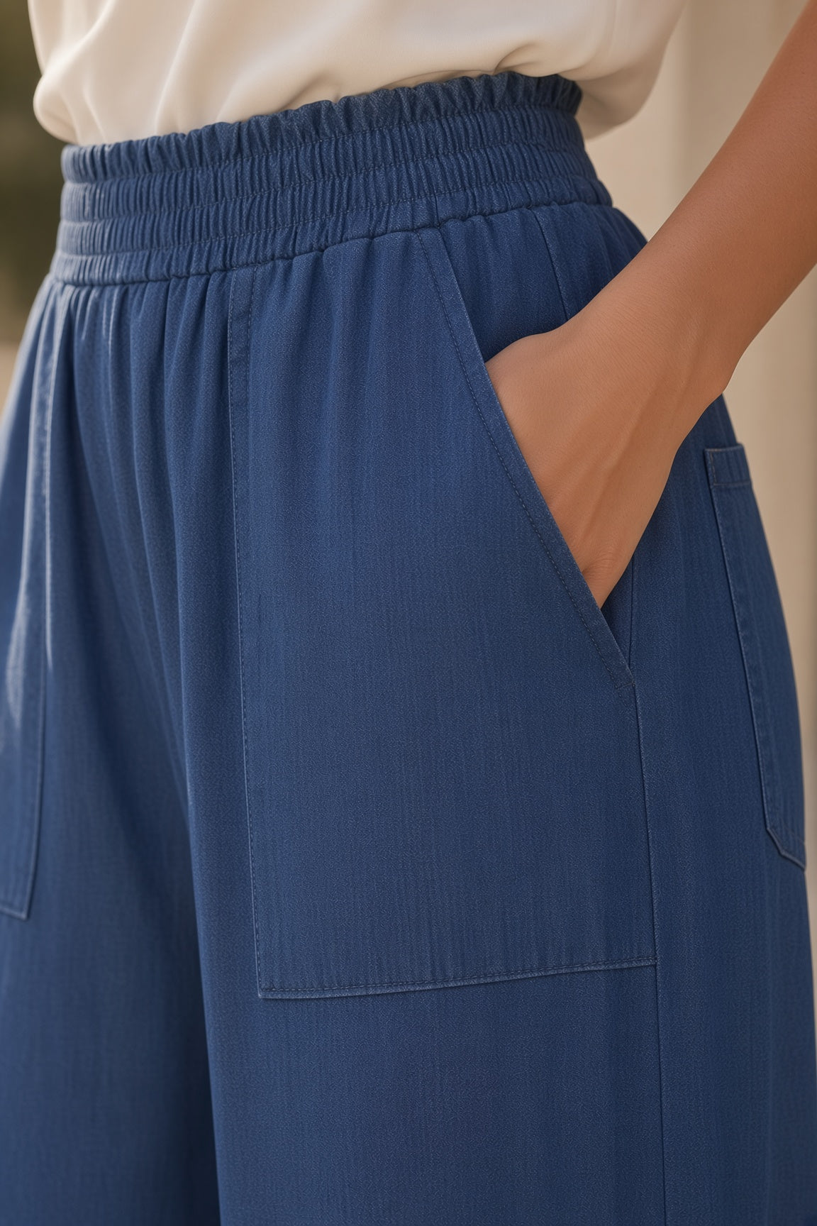 The Amelia Lyocell Trouser by Lane & Aston, alternate view