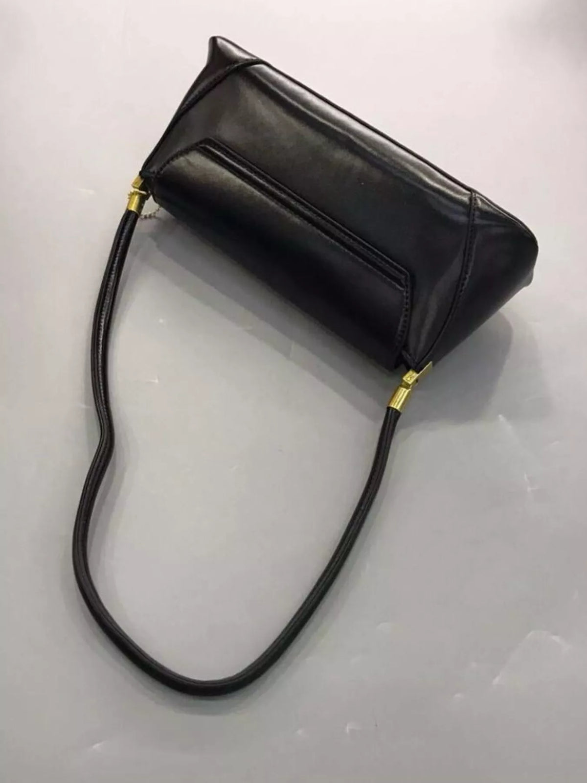 The Solenne Shoulder Bag by Lane & Aston, side view