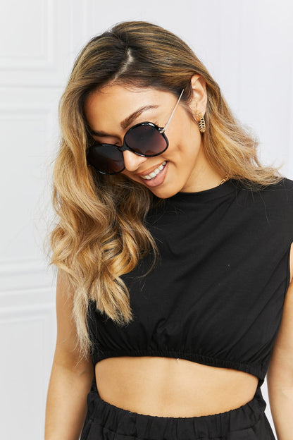 The Mercer Square Sunglasses by Lane & Aston, close-up