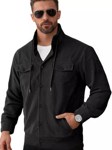 The Rowan Corduroy Jacket by Lane & Aston, detail view