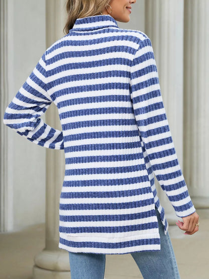 The Elodie Ribbed Turtleneck by Lane & Aston, view 12