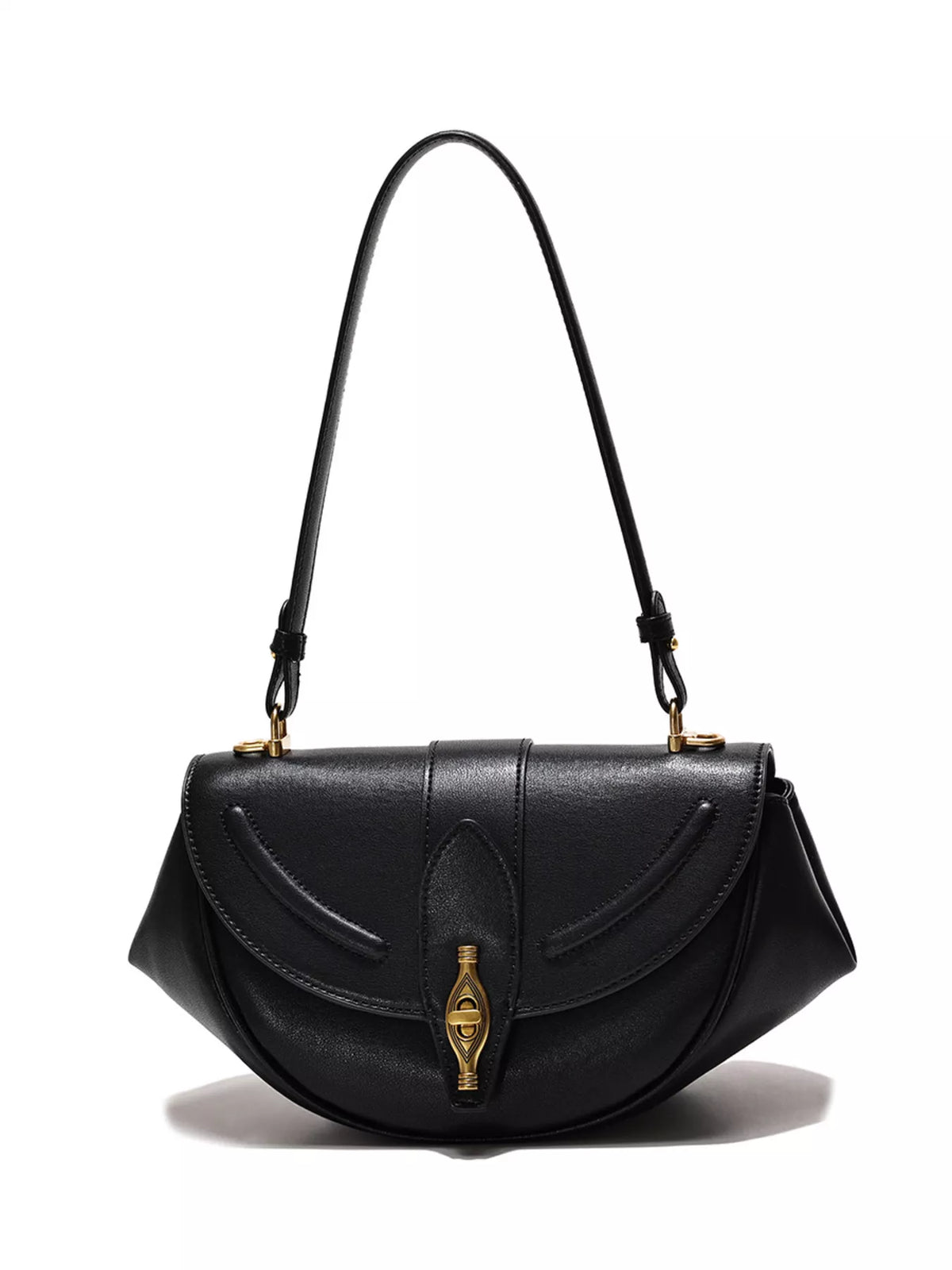 The Verona Saddle Bag by Lane & Aston, close-up