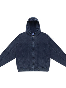 The Calder Zip Hoodie by Lane & Aston, front view