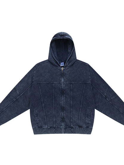 The Calder Zip Hoodie by Lane & Aston, front view