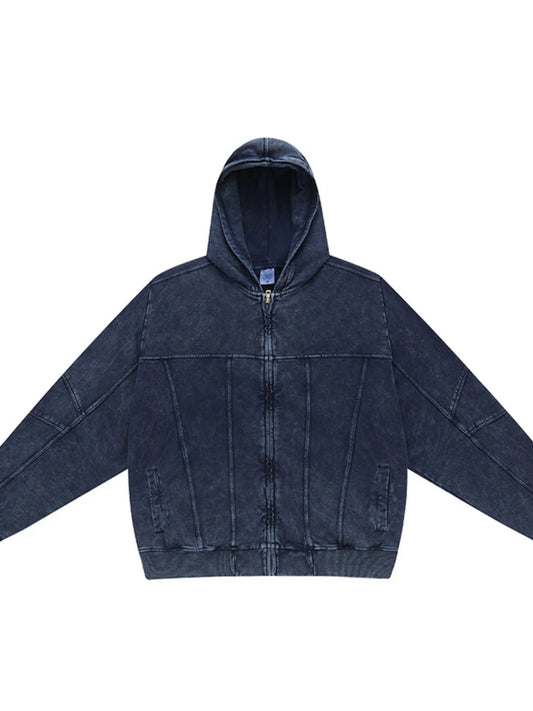 The Calder Zip Hoodie by Lane & Aston, front view