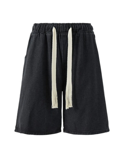 The Mercer Denim Short by Lane & Aston, front view