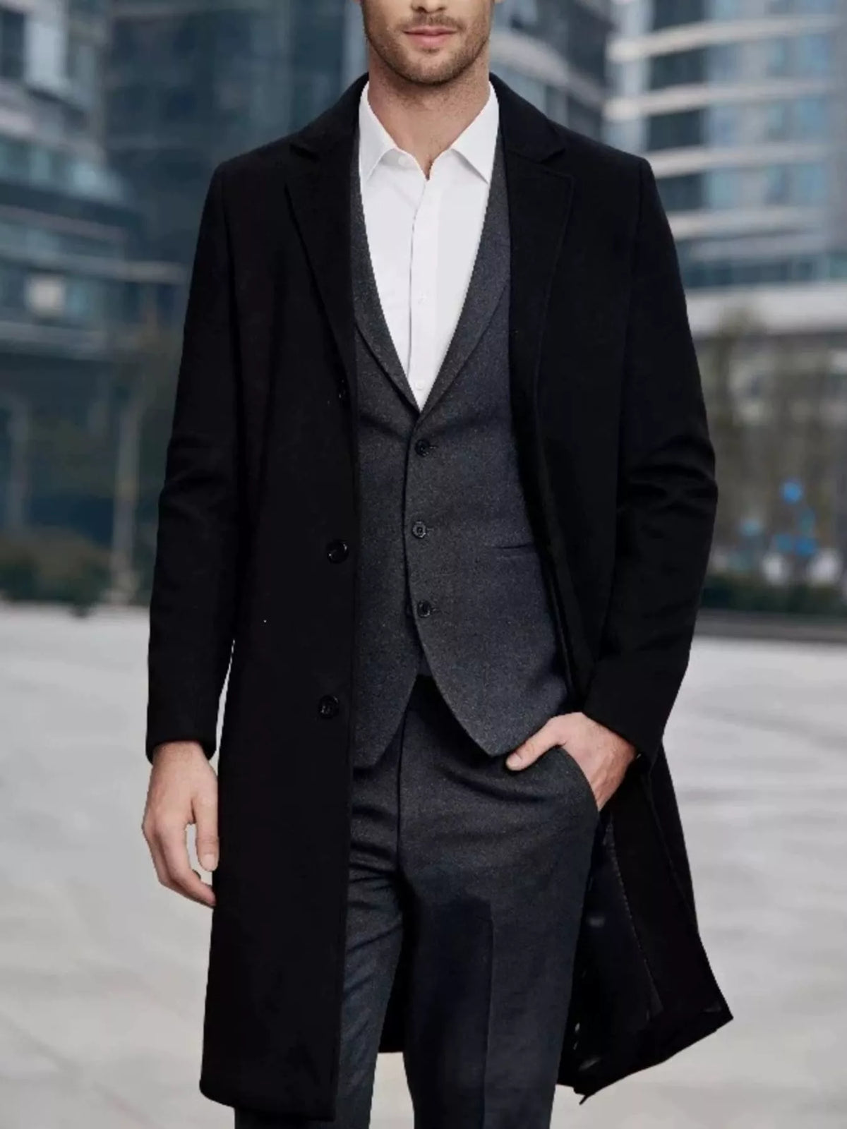 The Sterling Overcoat by Lane & Aston, alternate angle