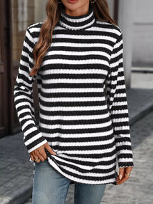 The Elodie Ribbed Turtleneck by Lane & Aston, alternate view