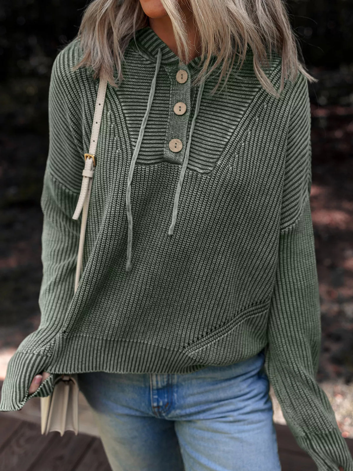 The Arden Ribbed Hooded Knit