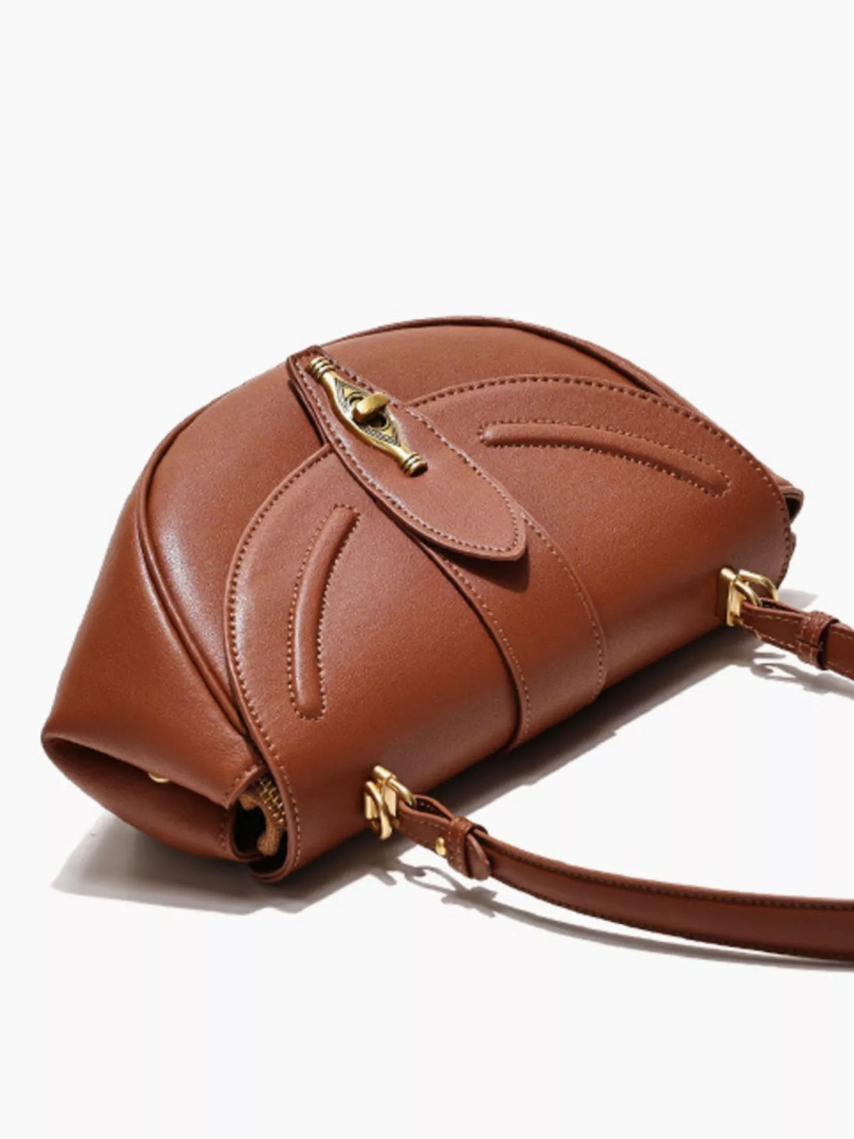 The Verona Saddle Bag by Lane & Aston, detail view